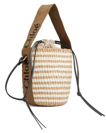 Chloe Small Woody Basket Khaki